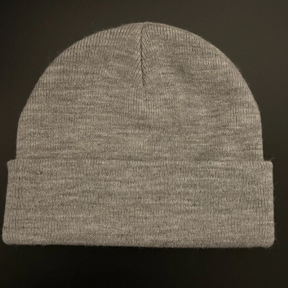 Grey and gold bee beanie - Picture 2 of 2